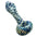 Raked Silver Fumed Spoon Pipe