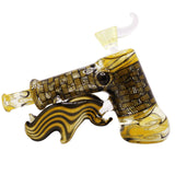 Yellow Chip-Weave Hammer Bubbler