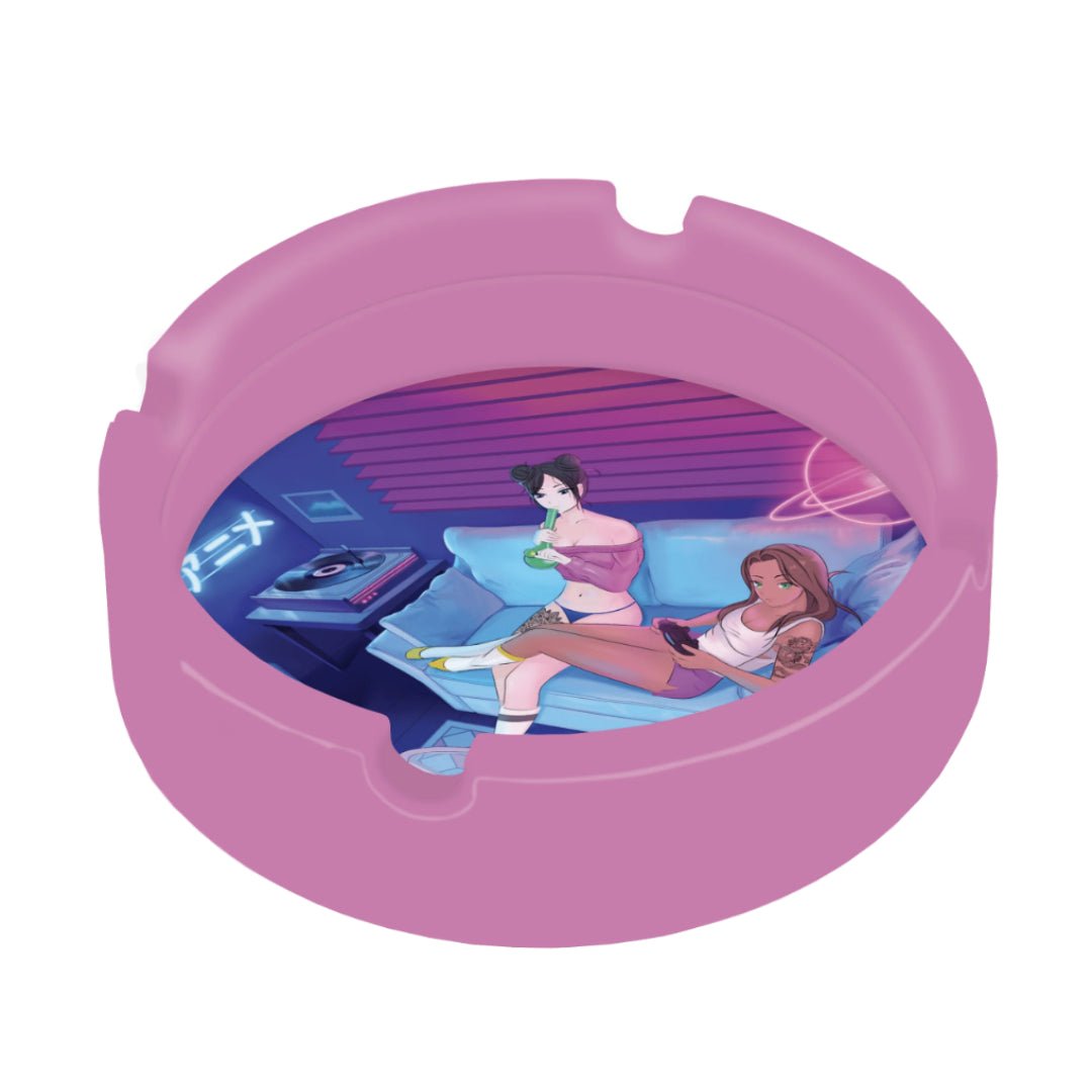 Blazin' Silicone Ashtray - Mojo Smoke Palaces