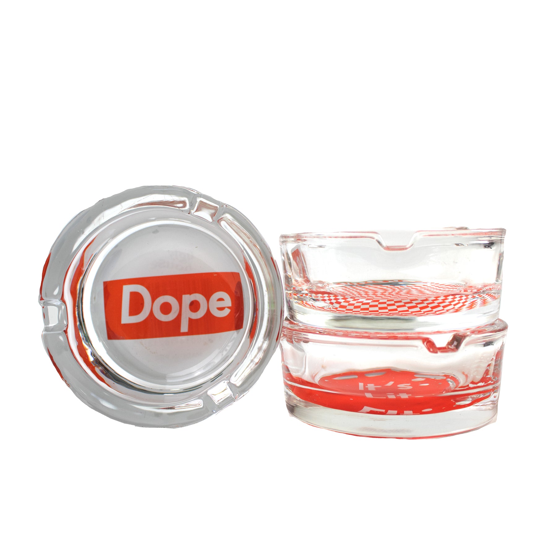 4" Giddy Ashtray: Glass - Dope